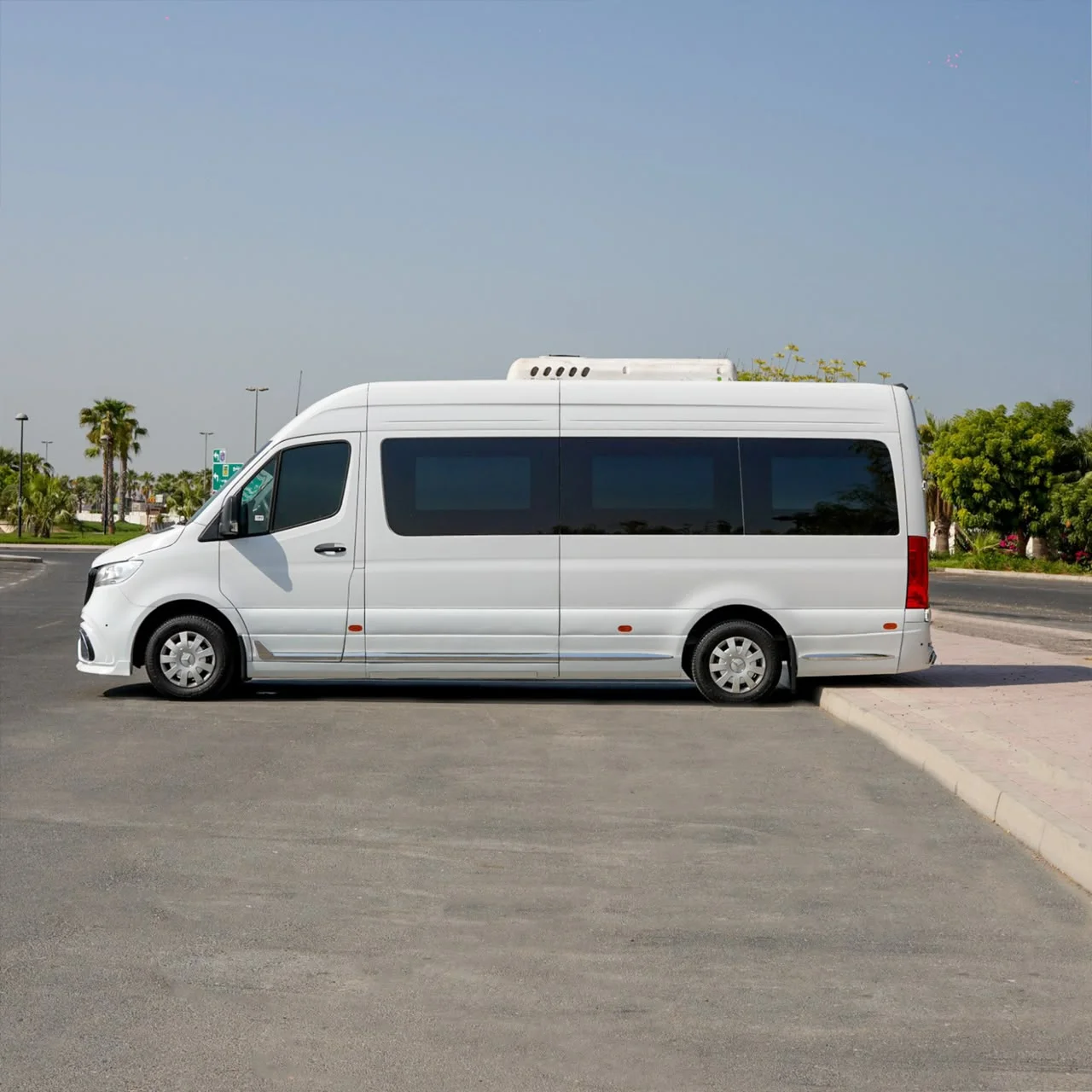 Mercedes-Benz Sprinter White 13-Seater luxury vehicle