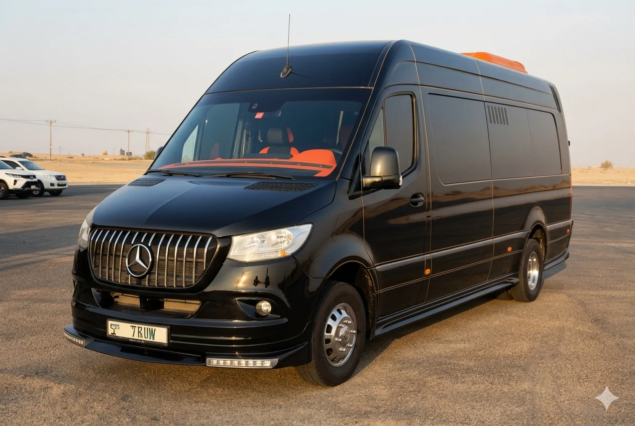 Book Mercedes Sprinter Dubai airport transfer